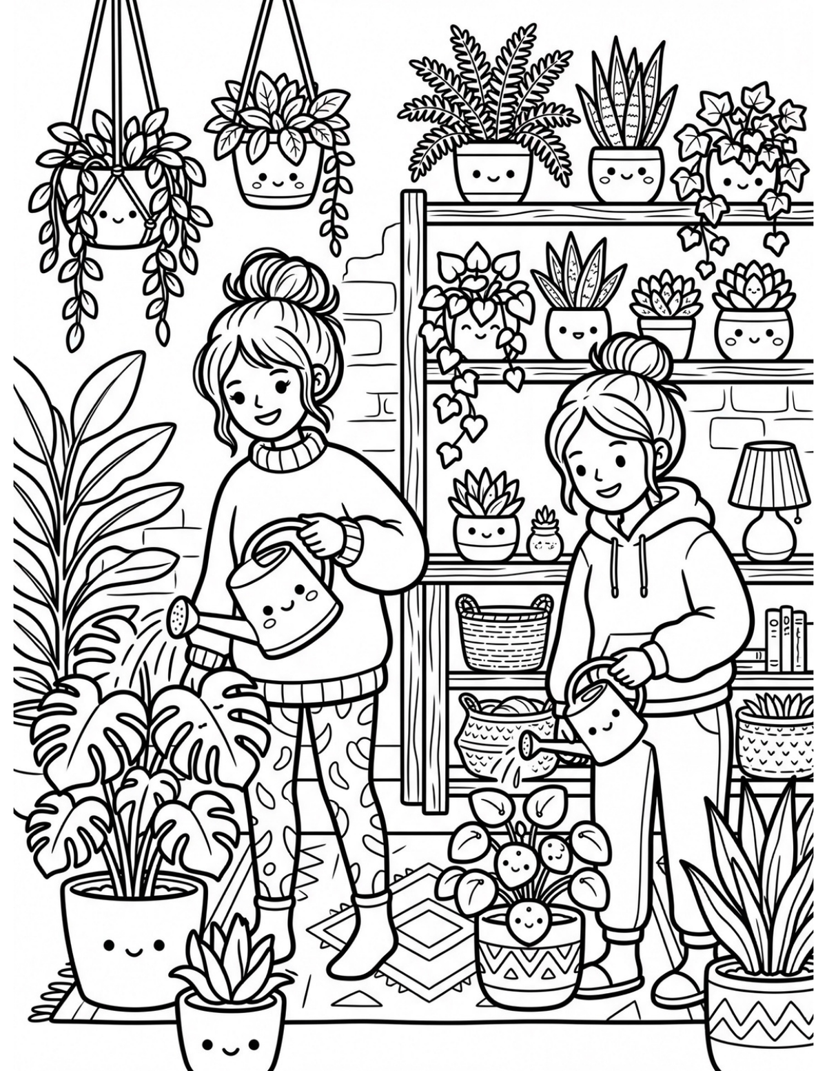 Cozy Girls Moments sample coloring page 4