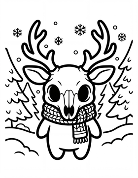 Creepy Cute Creatures sample coloring page 2