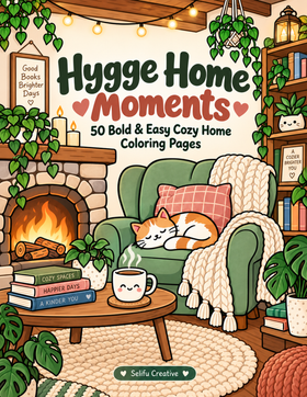 Hygge Home Moments coloring book cover