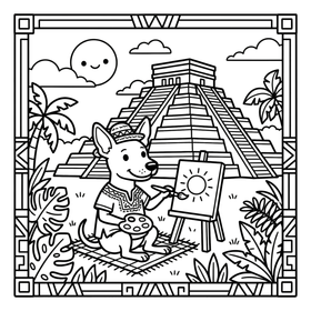 Little Travelers sample coloring page 2