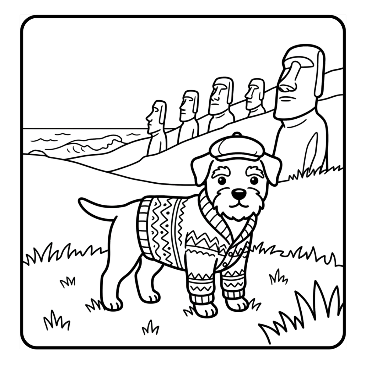 Little Travelers sample coloring page 3