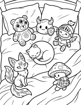 Mochi’s Cozy Gamer Adventures sample coloring page 4