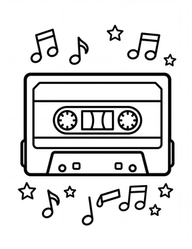 Retro Rewind: Toys & Gadgets sample coloring page 1