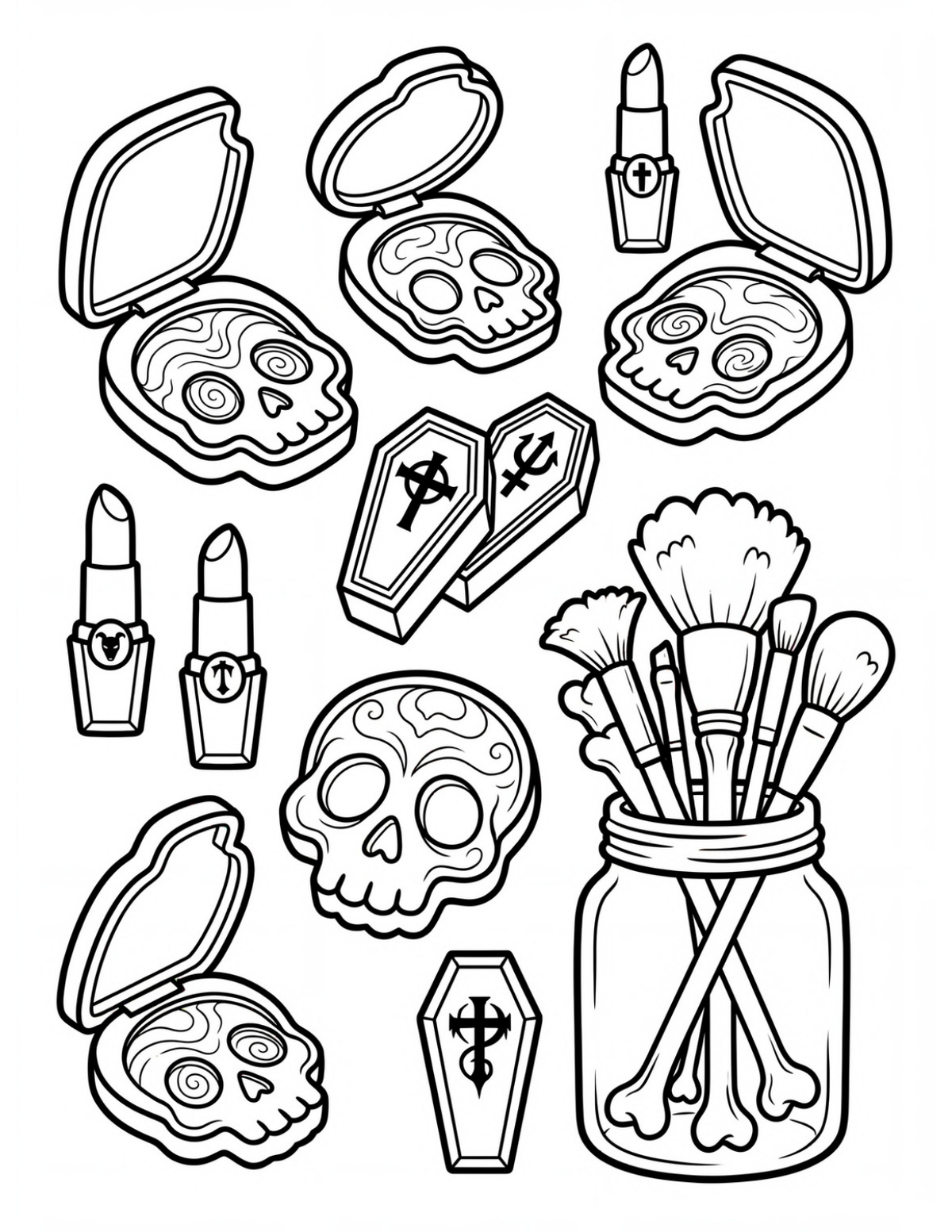 Spooky Cozy sample coloring page 2
