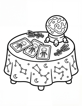 Spooky Cozy sample coloring page 4