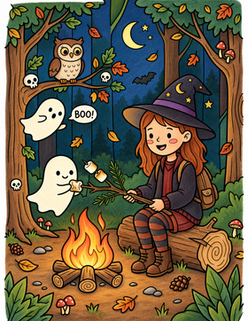Spooky Cozy: Witchy Vibes Coloring Book PDF