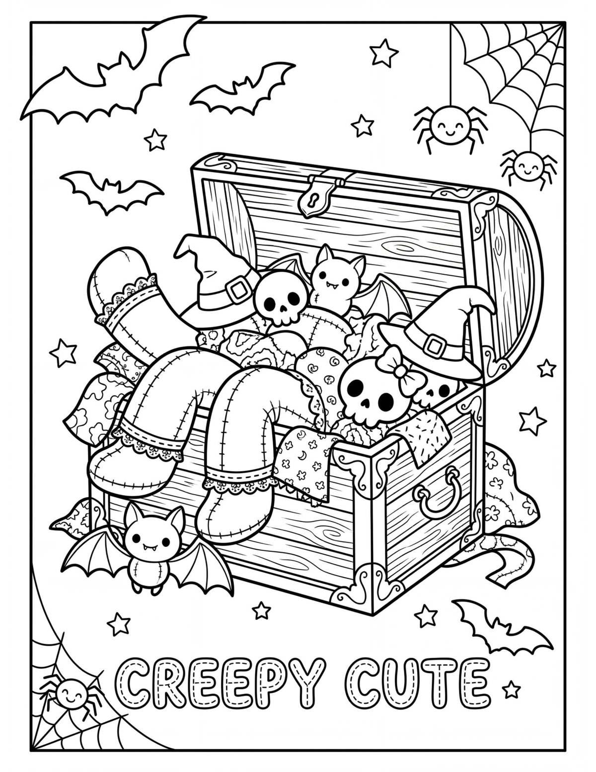 Spooky Stitches sample coloring page 2
