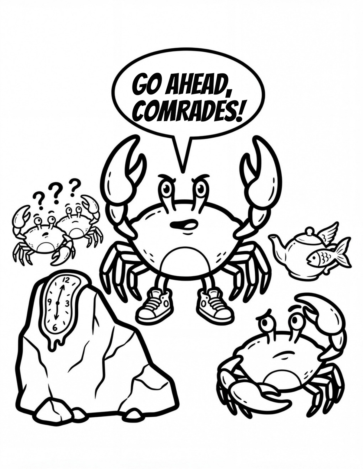 The Absurd Coloring Book sample coloring page 3