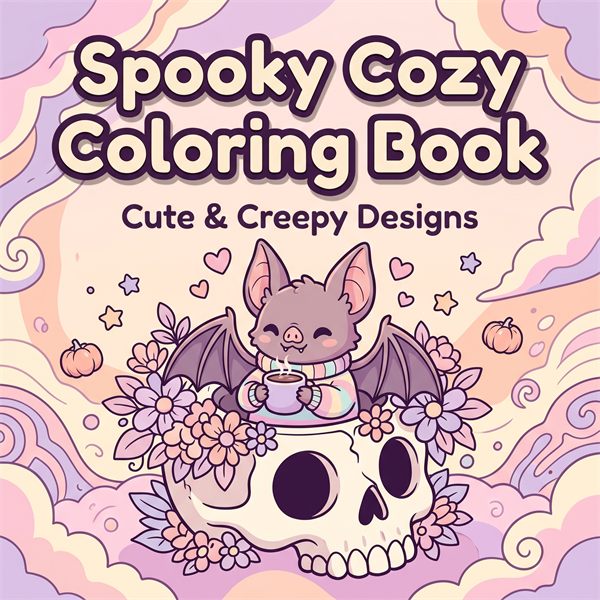 Spooky Cozy Coloring Book